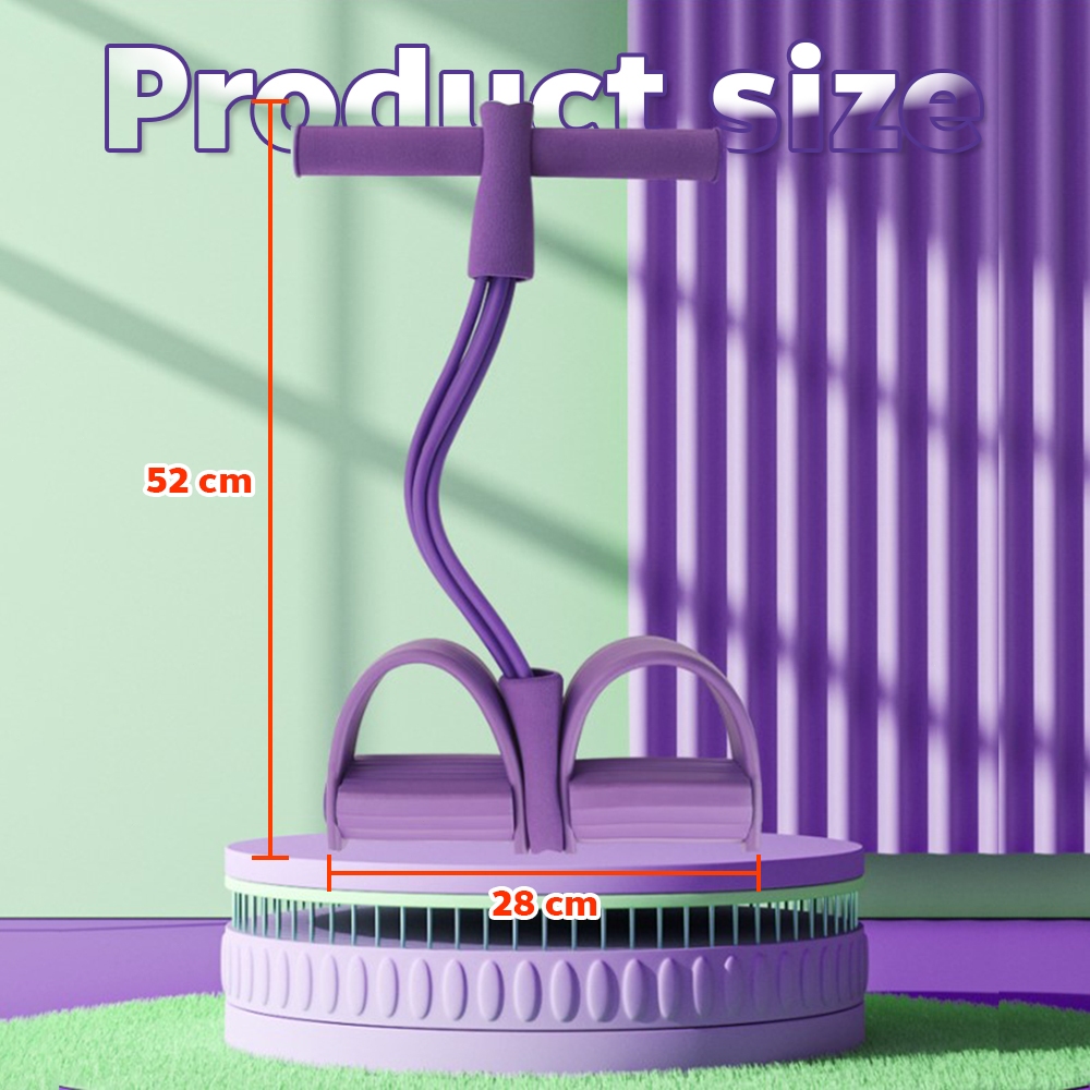 doti ยางยืดออกกำลัง รุ่นสายแรงต้าน 4 เส้น!!! แรงต้านสูง มากกว่า100ท่า พร้อมโฟมจับกันลื่น - รูปที่ 6