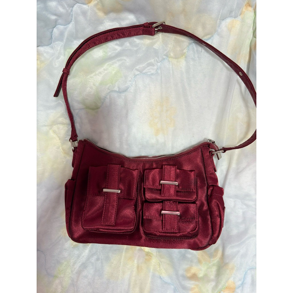 Penne culture maxie bag jumbo - สีแดง