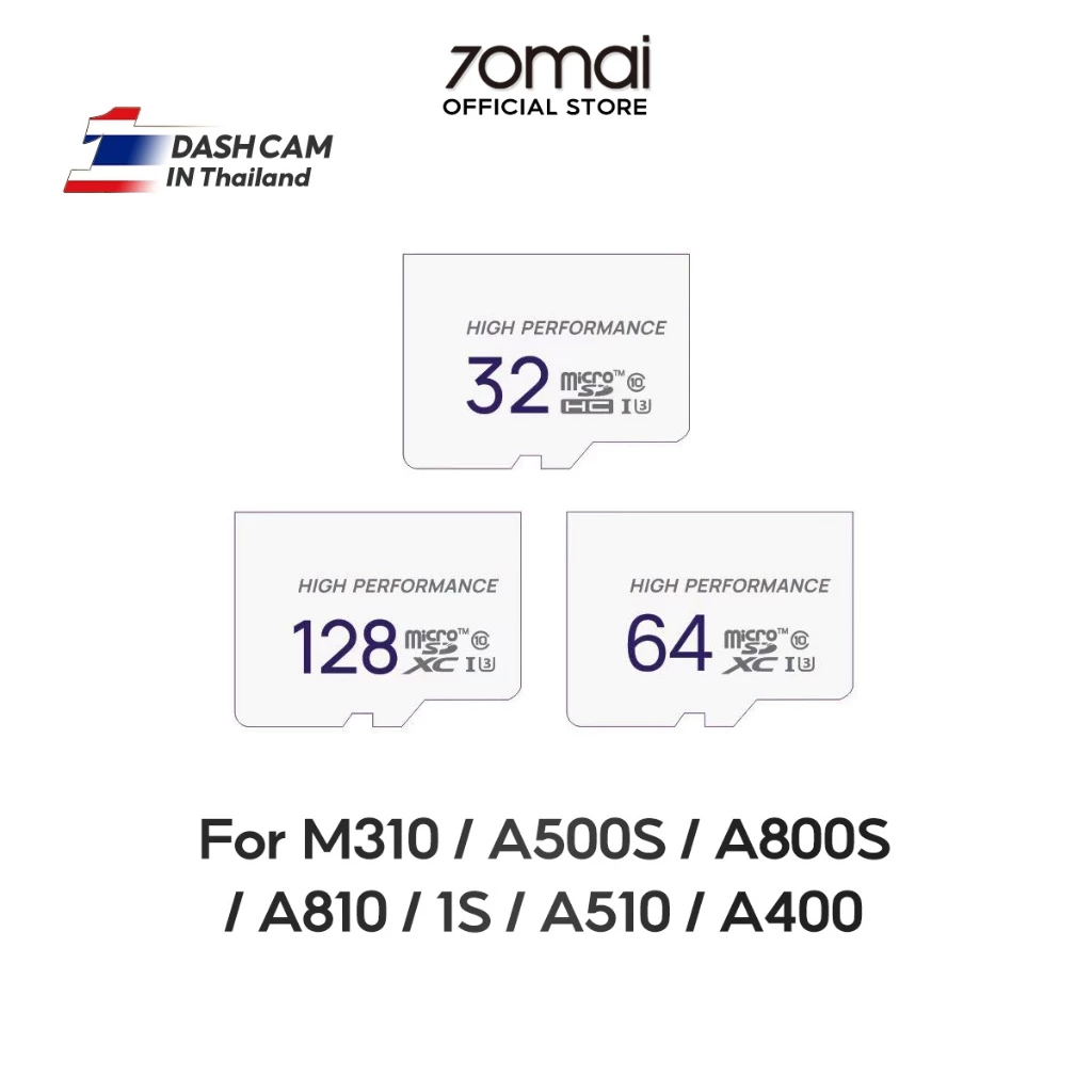 Ultra Micro SDcard 32GB 64GB 128GB Dash Cam กล้องติดรถยนต์ TF Card For M310/A500S/A800S/A810/1S/A510/A400