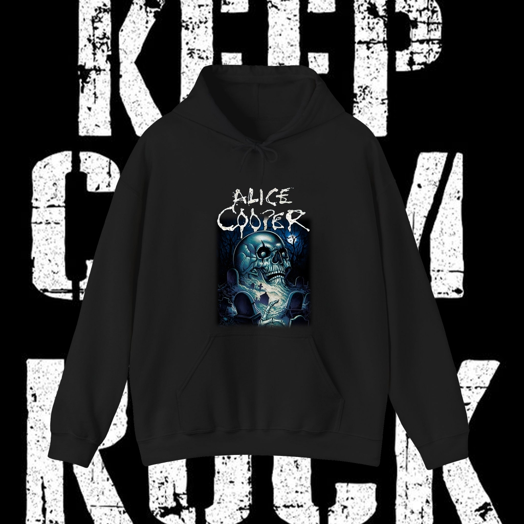 แขนยาว Hoodie  AC/DC Hard Rock Band Music  Adult Hoodies เอซี/ดีซี ​วงร็อค เ ไม่มีการหดตัวหรือริ้วรอ