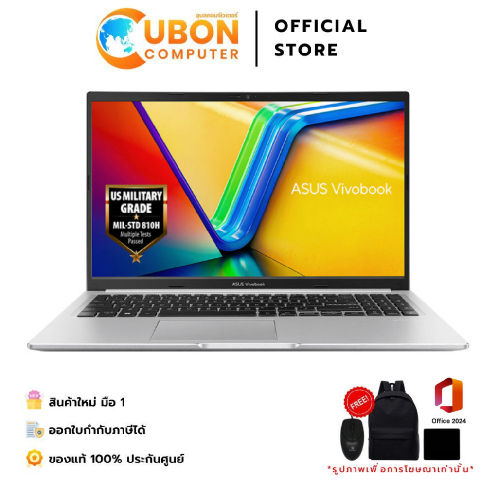 ASUS Vivobook 15 X1502VA-SILVER579WA NOTEBOOK (โน๊ตบุ๊ค) Intel Core i5 / 16GB / 512GB / 15.6" FHD Wi