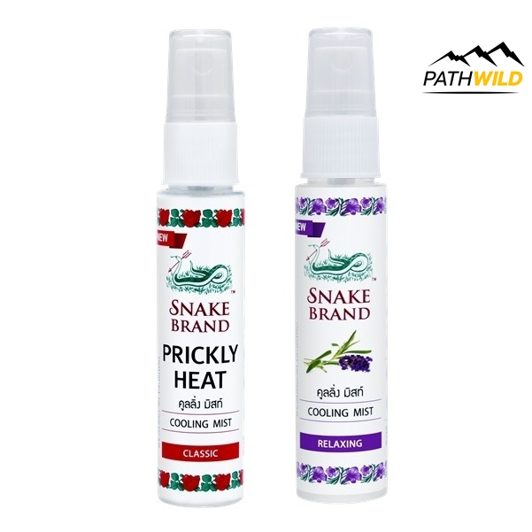 Snake Brand Cooling Mist Relaxing/Classic 30ml สเปรย์เย็น ขนาดพกพาได้ง่าย เย็นทันทีหลังฉีด คลายร้อนได้ดี