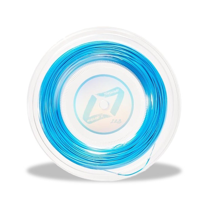 Toroline เอ็นไม้เทนนิสแบ่งขาย Wasabi X 17/1.23mm Tennis String Reel | Neon Blue ( 791321382660 )