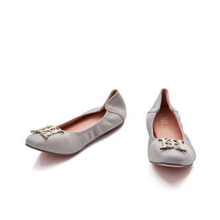 O&B รองเท้าหนังแกะ รุ่น AUDREY CREST IN GREY SCALE-11087SS16698F_F5GYXX