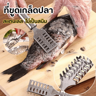 ที่ขูดเกล็ดปลา ที่ขอดเกล็ดปลา สแตนเลส  ไม่เกิดสนิม พร้อมส่งจ…