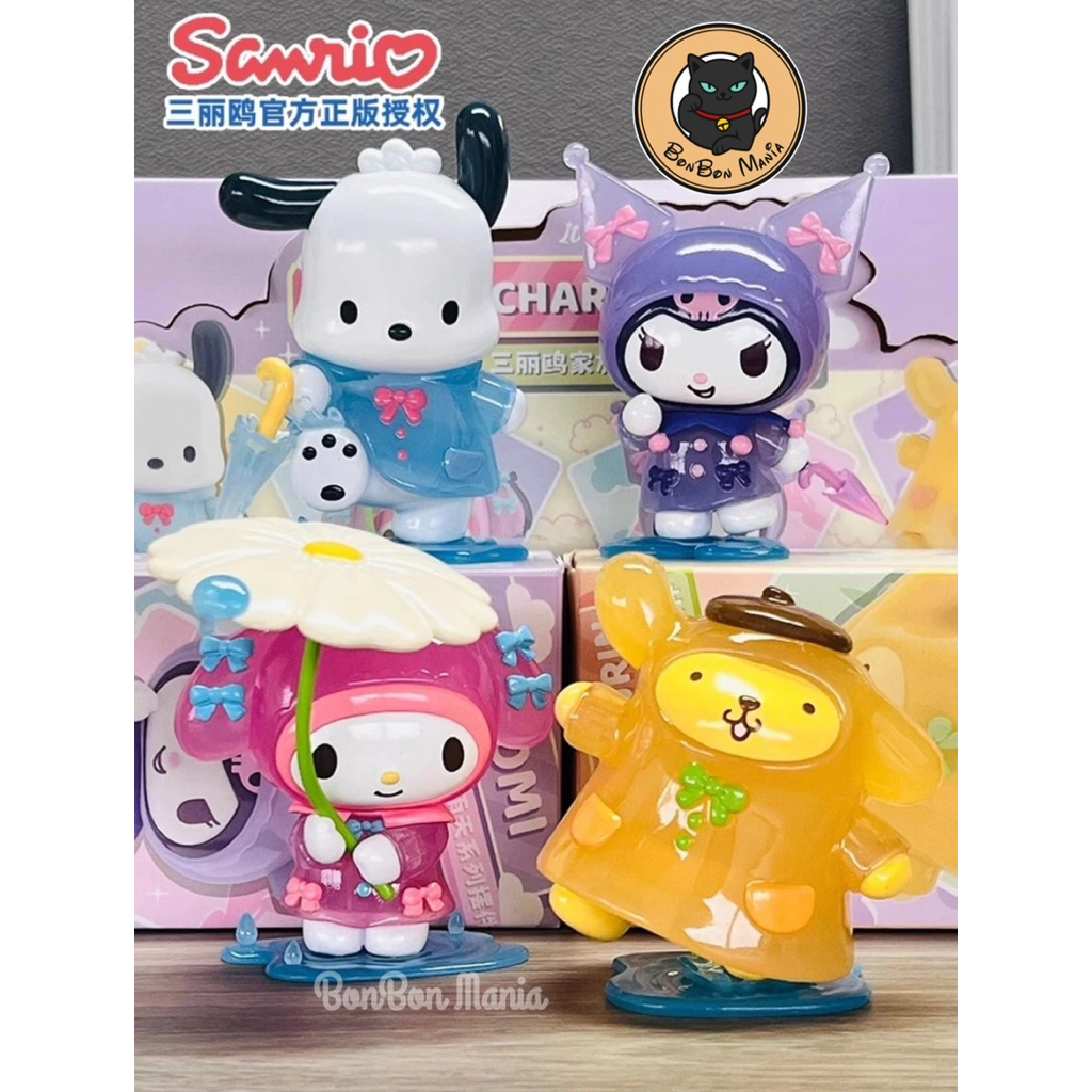 [แบบแยก-เลือกตัวได้]Sanrio Characters Rainy Days Ornament series blind box set