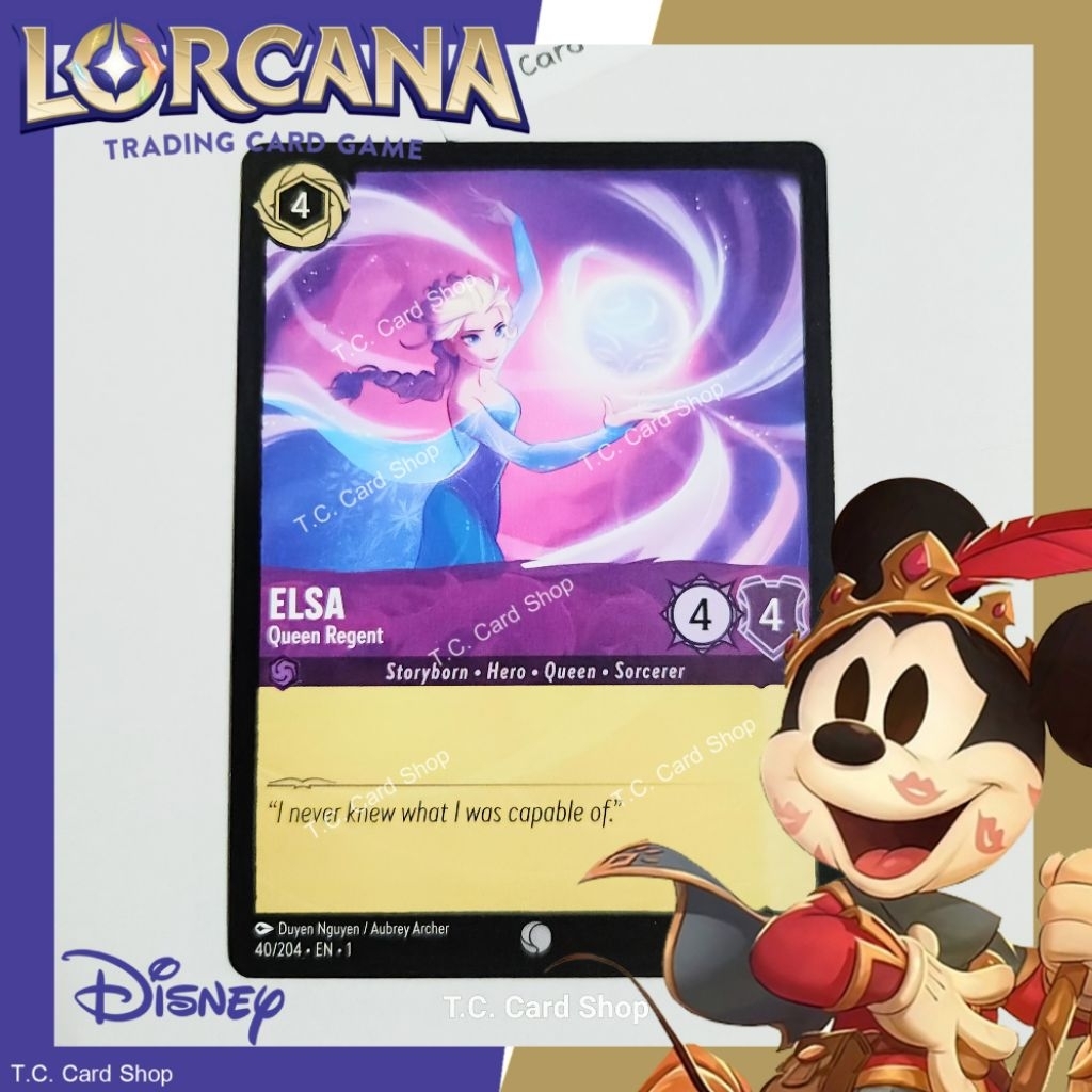 Elsa - Queen Regent - EN1 040/204 C - Disney Lorcana (ดิสนีย์ ลอร์คาน่า) (The First Chapter)