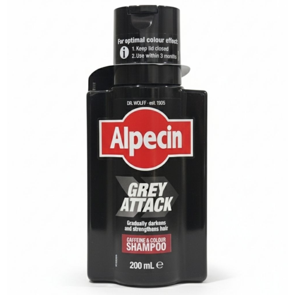 Alpecin Grey Attack Caffeine & Colour Shampoo200ml แชมพูสูตรพิเศษสำหรับผมหงอก