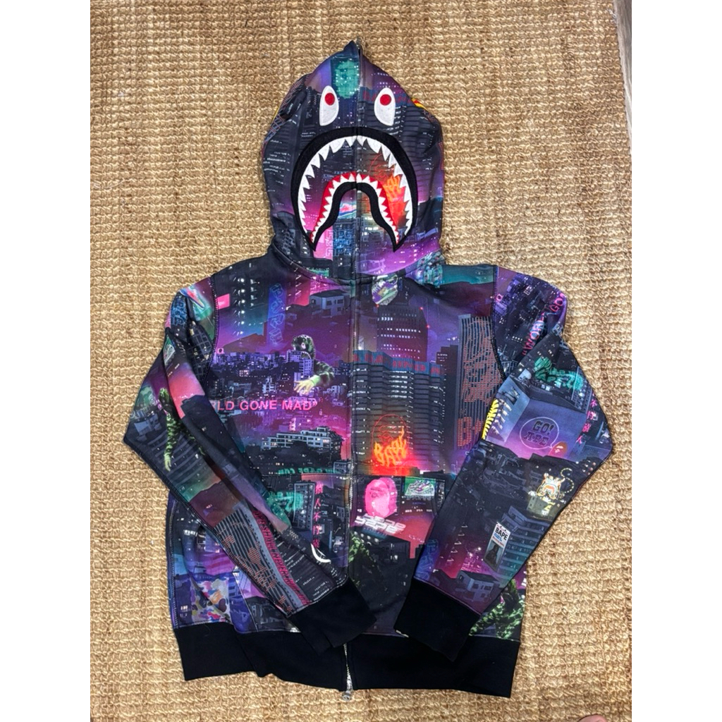 (มือสอง) Bape shark hoodie (size M)อก 40