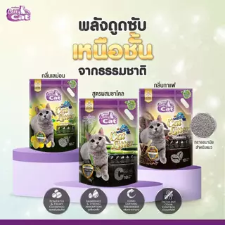 ทรายแมวภูเขาไฟ Catty Cat เกรดพรีเมียม ขนาด 10ลิตร x 2ถุง