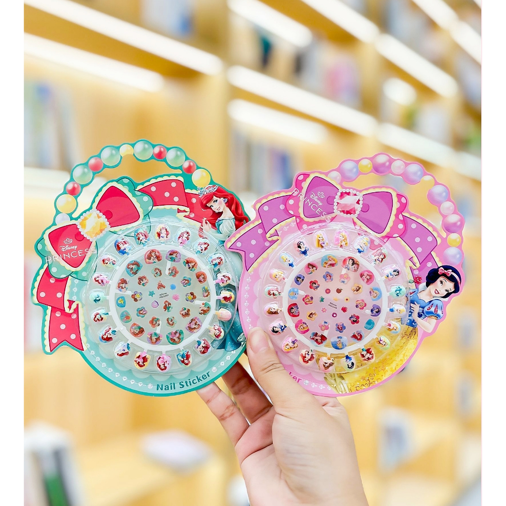 🌸เล็บปลอมเด็ก🌸 2 in 1 (เล็บปลอม 24 ชิ้น + สติ๊กเกอร์ติดเล็บ 18 ชิ้น) สติ๊กเกอร์ติดเล็บเด็กมีกลิตเตอร์ พร้อมส่งจากไทย