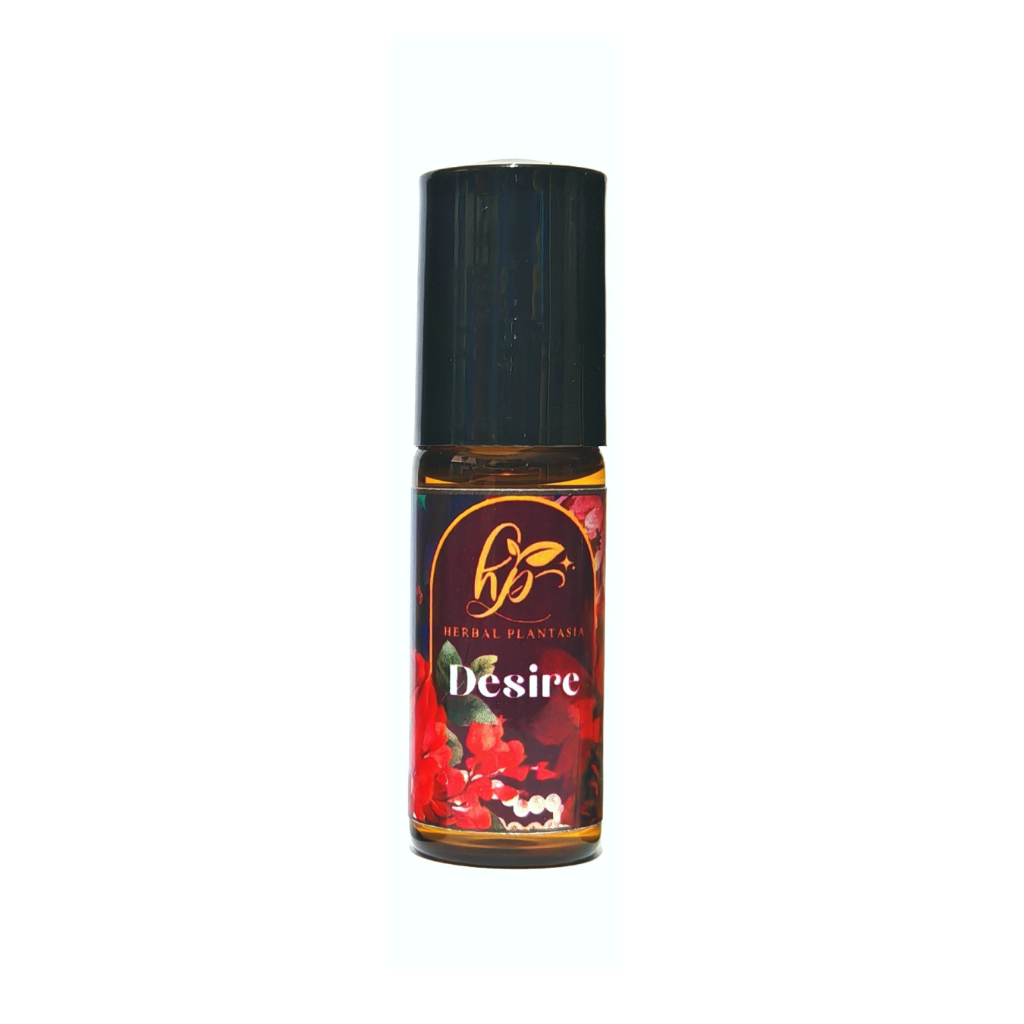 พิมเสนน้ำหอมระเหย Herbal Plantasia กลิ่น Desire  ปรับอารมณ์ด้านความสุขและความรัก 5 ml