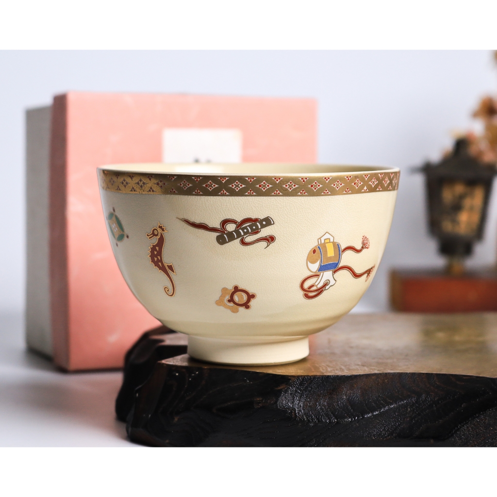 MATCHACHAN | 🍵 Kiyomizu-yaki Satsuma Treasures Seahorse Zodiac by Eika Miyaji