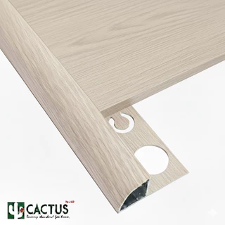 CACTUS คิ้วกระเบื้องอลูมิเนียมลายไม้แบบโค้ง ขนาด 13mm. / 10mm. ความยาว 2m. 3สี *New Products*