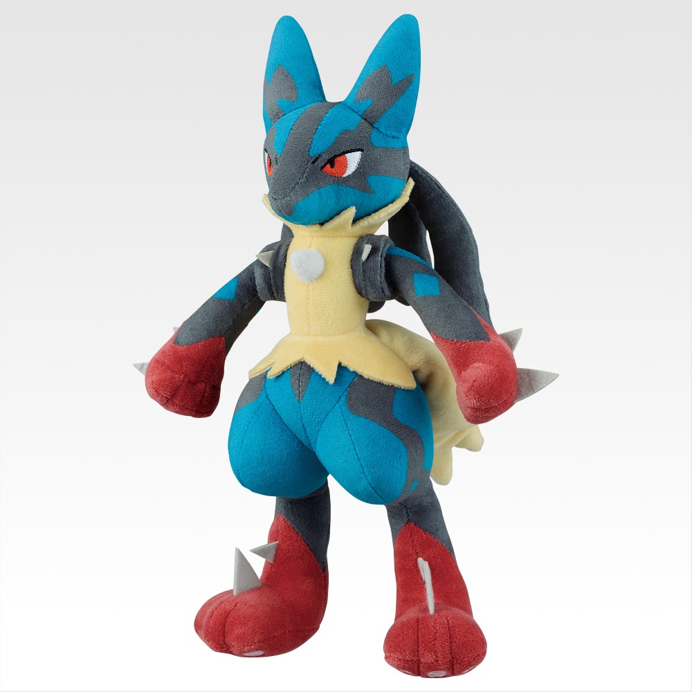BANDAI Ichiban Kuji Pokémon "Mega Evolution" Last Prize: Mega Lucario Plush Toy From Japan new