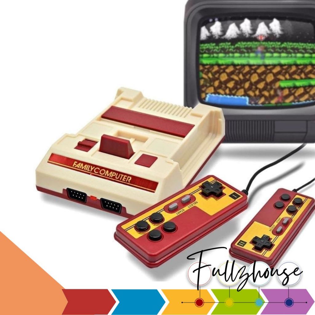จัดส่งด่วน FAMICOM family game เครื่องเล่นเกมส์คอลโซล 500in1 แถมฟรี 132in1 อีก 1 ตลับ