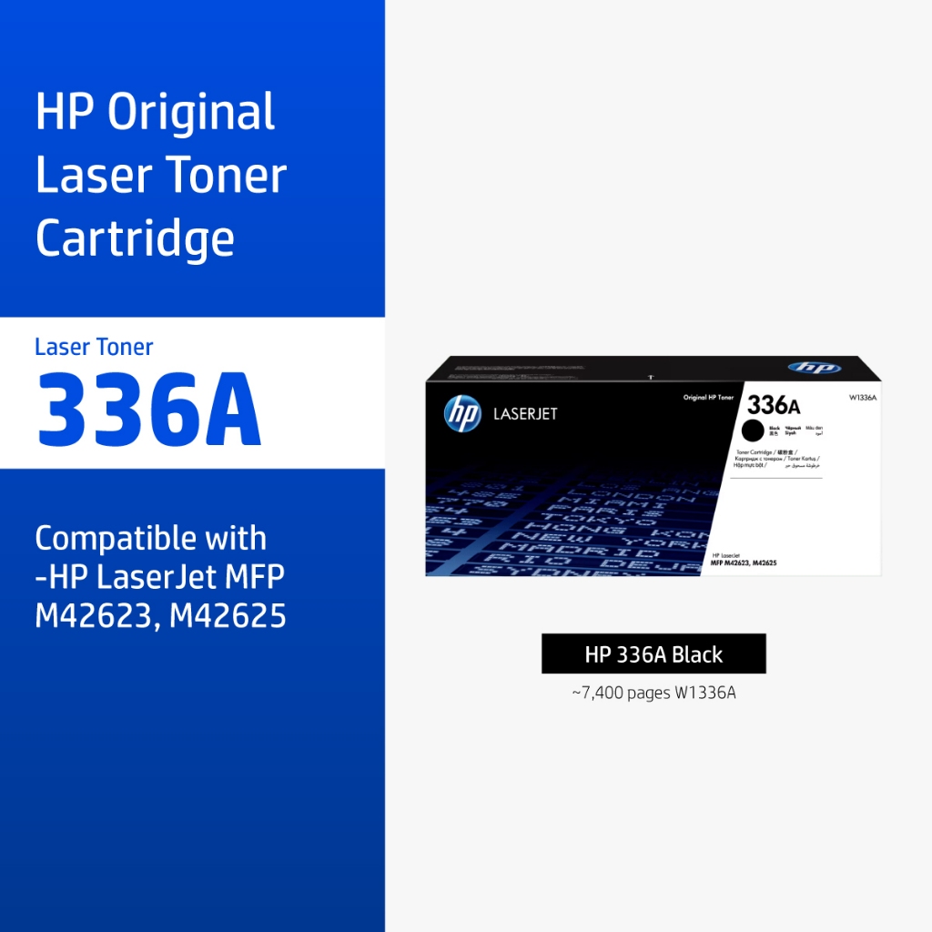 [ส่งด่วน] HP 336A Black Original LaserJet Toner Cartridge | ตลับหมึกเลเซอร์สีดำ