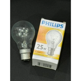 หลอดไฟ หลอดอินแคน หลอดไส้ ยี่ห้อ Philips รุ่น 25W B22 ขั้วเขี้ยว แสงสีส้ม (วอร์มไวท์) หรี่ได้ ฟิลิปส์ แท้ ราคาส่ง 45 บาท