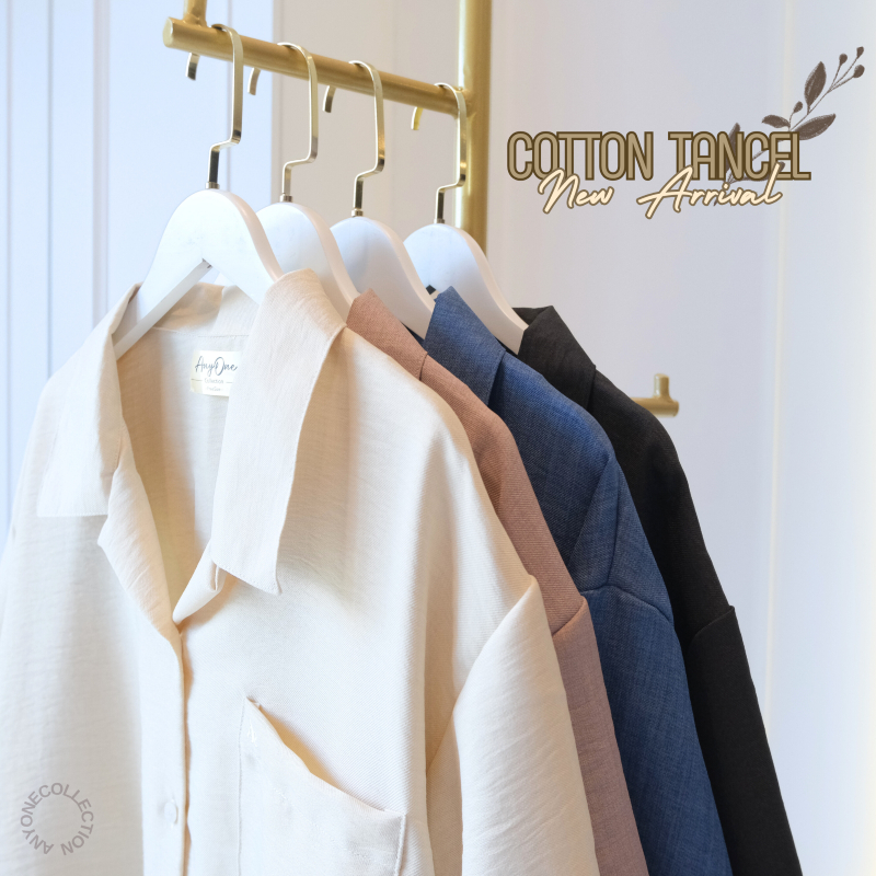 ⭐เสื้อเชิ้ตผ้าคอตต้อนทอลายลินิน⭐งานตัดเย็บในไทย𝘾𝙊𝙏𝙏𝙊𝙉 𝙏𝘼𝙉𝘾𝙀𝙇 ผ้านุ่มนิ่มสวมใส่สบาย