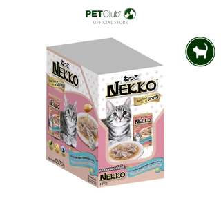 [PETClub] Nekko Pouch Gravy - เน็กโกะ อาหารเปียกแมว เกรวี่ (ยกกล่อง12ซอง/ยกลัง48ซอง)