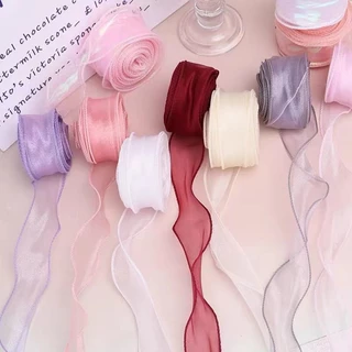 ม้วนริบบิ้นผ้าซาติน 40 มม.DIY 4cm ต่อม้วน สําหรับตกแต่งงานแต่งงาน งานวันเกิด วันวาเลนไทน์ ริบบิ้นห่อเค้ก ริบบิ้นห่อข