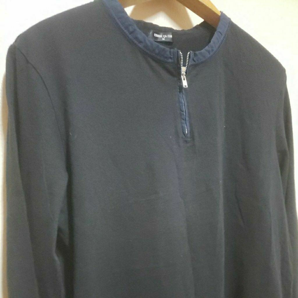 เสื้อแขนยาวคอจีน ผ้าฝ้าย 100% comme ca ism อก 40 ยาว 26 นิ้ว C096815