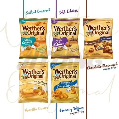 Werther’s Original  Net 60-125 g. มี 5 รส จากเยอรมนี