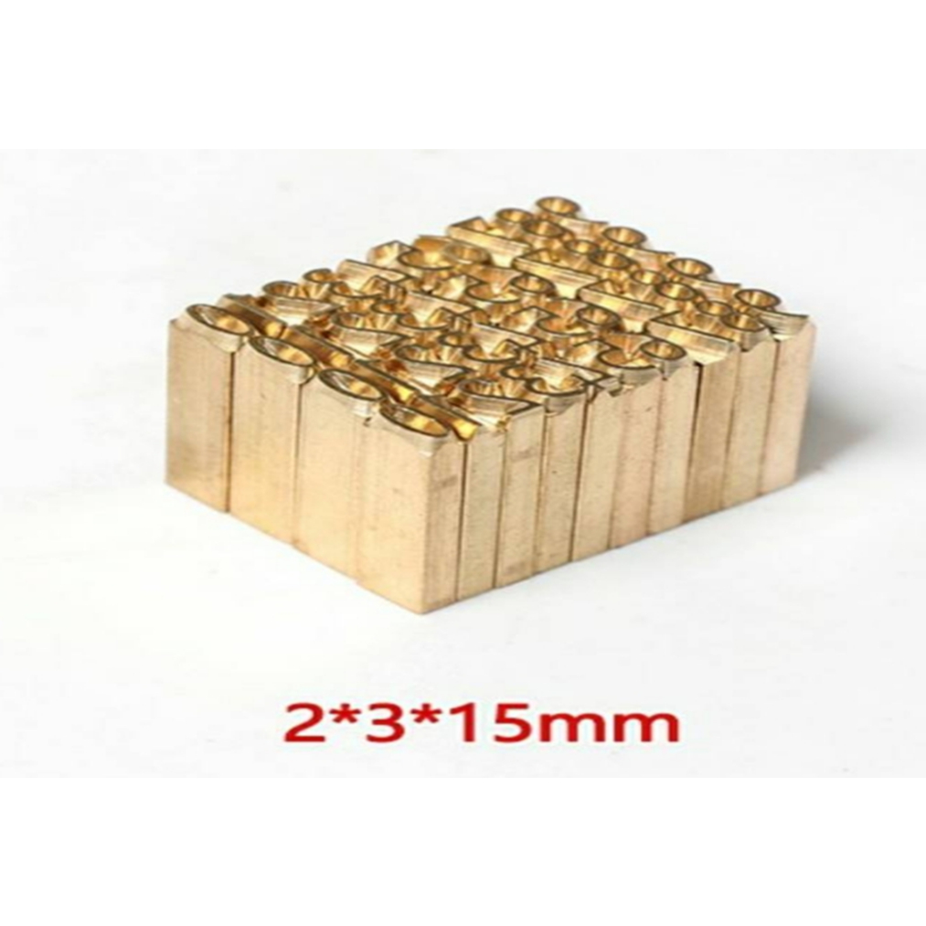 DY06 ตัวอักษรเเท่งทองเหลืองขนาด 2*3*15 มม. สำหรับเครื่องพิมพ์วันที่ (ขายเเยกชิ้น ขั้นต่ำในการสั่งซื้อ 2 ชิ้นขึ้นไป)