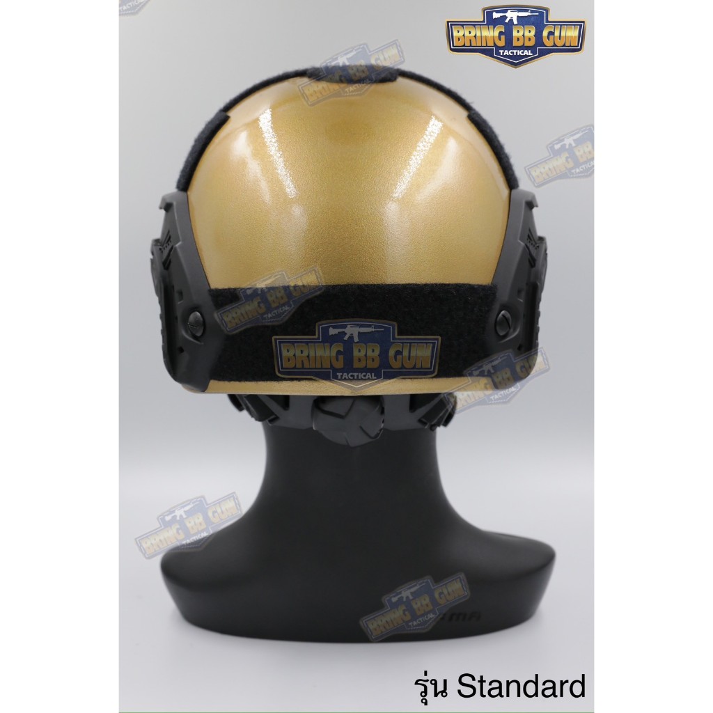 BR04 หมวกFast สีสายตรวจ (หมวกฟาส) หมวกฟาส สีทอง-ดำ (Fast Helmet)  ● มี2รุ่นให้เลือก 40RB - รูปที่ 6