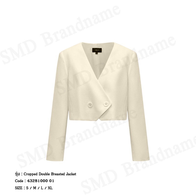 G2000 เสื้อแจ็คเก็ตผู้หญิง รุ่น Cropped Double Breasted Jacket Code: 4328100001