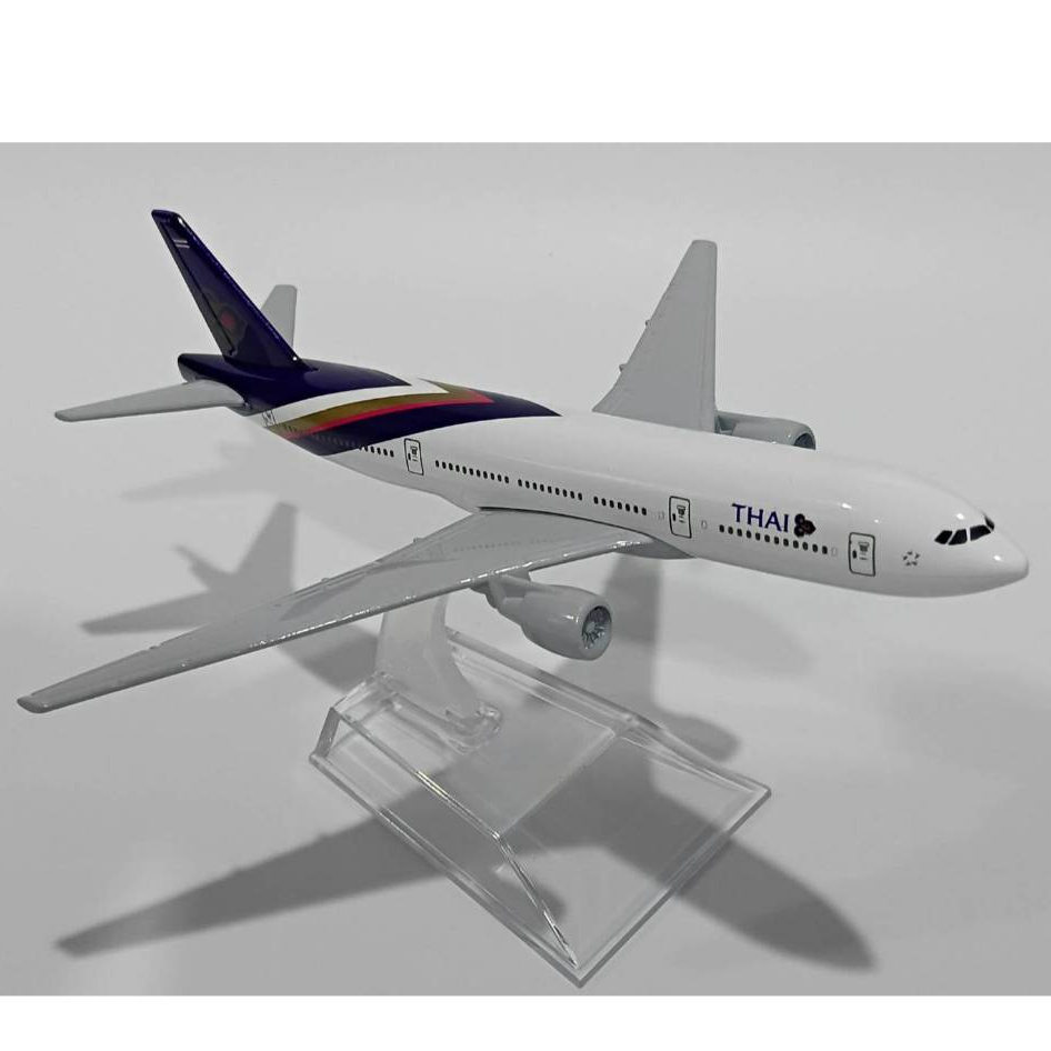 โมเดลเครื่องบิน Thai Airways International Boeing 777 Plane Model Aircraft Scale 1:400  NEW IN Packa