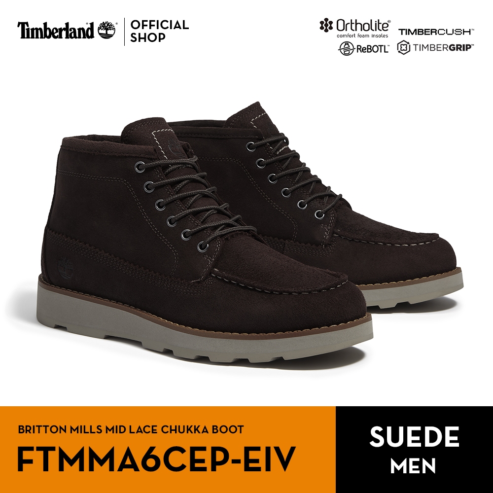 Timberland Men's Britton Mills Mid Lace Chukka Boot รองเท้าผู้ชาย (FTMMA6CEP-EIV)