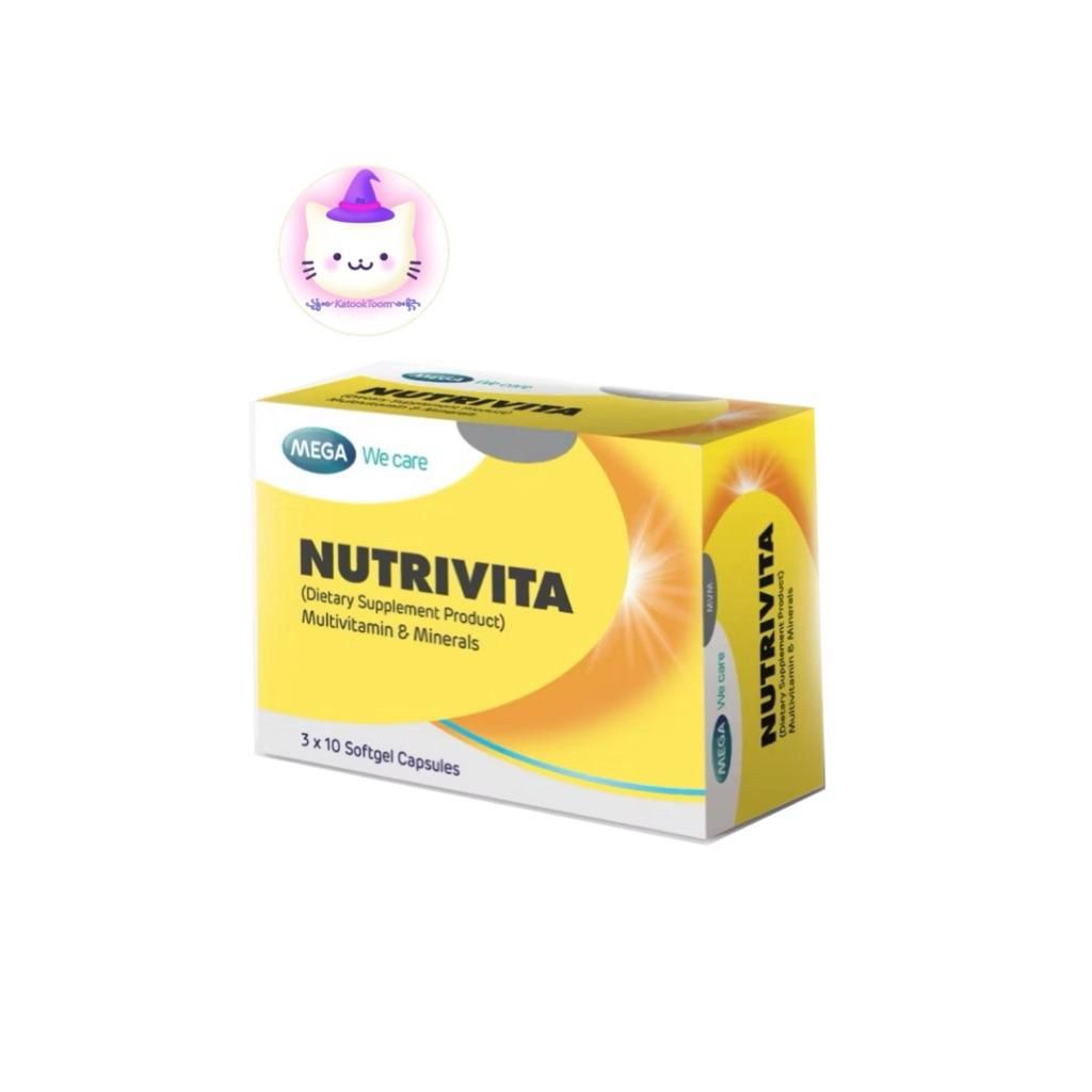 Nutrivita Mega wecare นูทริไวต้า เมก้าวีแคร์ 3x10's เม็ด