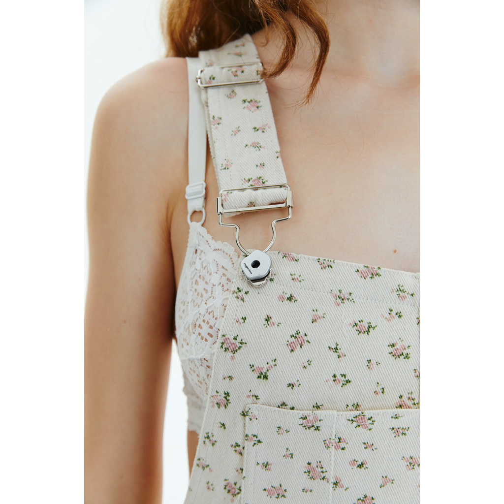 MAGARINES พร้อมส่ง – Aurora Denim Overall {floral pink} ของแท้กระดุมดอกไม้เท่านั้น ราคา ถูกที่สุด ดีลบีเคเค แกลเลอรีภาพที่ 4