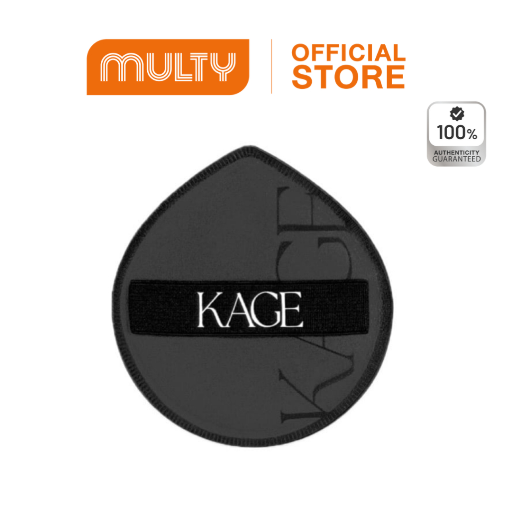 Kage Charcoal Puff 2 g. พัฟทรงหยดน้ำ พร้อมกล่องเก็บพัฟ