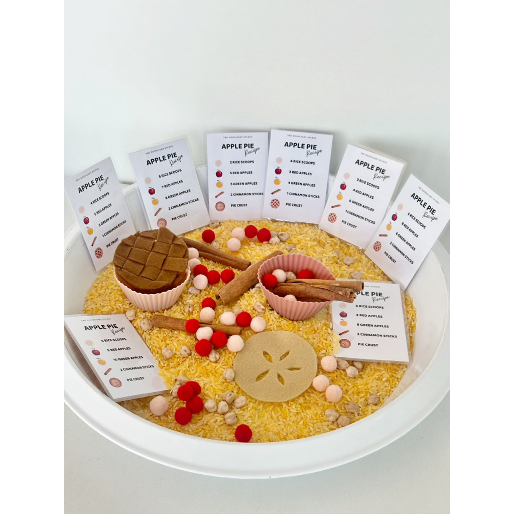 Apple Pie Sensory Play Set 🥧🍎ชวนเชฟตัวจิ๋วมาทำApple pie กัน
