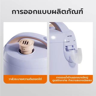 Gaabor หม้อหุงข้าวไฟฟ้าอเนกประสงค์ 1/1.2 ลิตร สุกเร็ว เคลือบสารกันติด ทำความสะอาดง่าย Rice cooker 400W/500W
