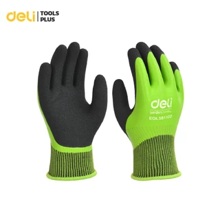 Deli ถุงมือช่าง ถุงมือเซฟตี้ กันความร้อน กันน้ำ ป้องกันการบาด ใส่สบาย กระชับมือ Welding gloves
