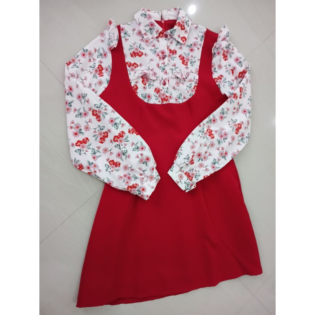 ชุดเดรสแขนยาวป้าย AP Style size L