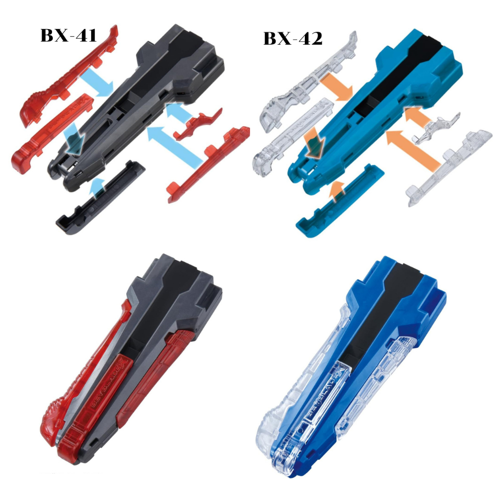 BEYBLADE X BX-41 ด้ามจับยางแบบกำหนดเอง Gunmetal Ver. BX-42