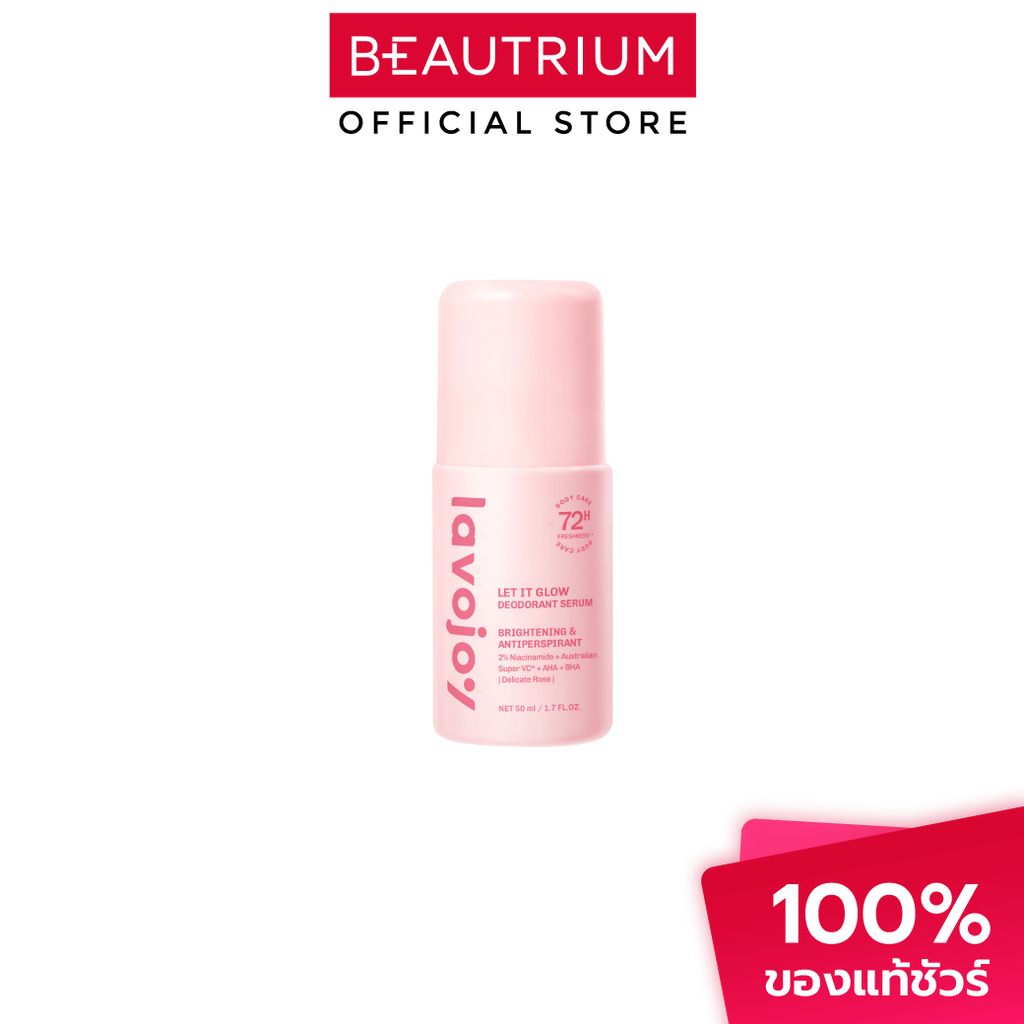 LAVOJOY Let It Glow Deodorant Serum Delicate Rose ผลิตภัณฑ์ระงับกลิ่นกาย 50ml