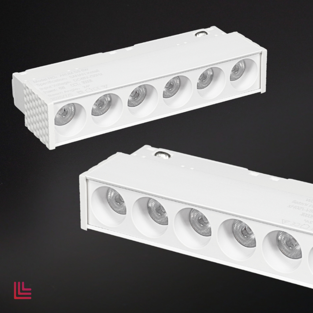 LuminaArka SERIE Track Light Magnetic Lamp White ชนิดฝังฝ้า - รูปที่ 3