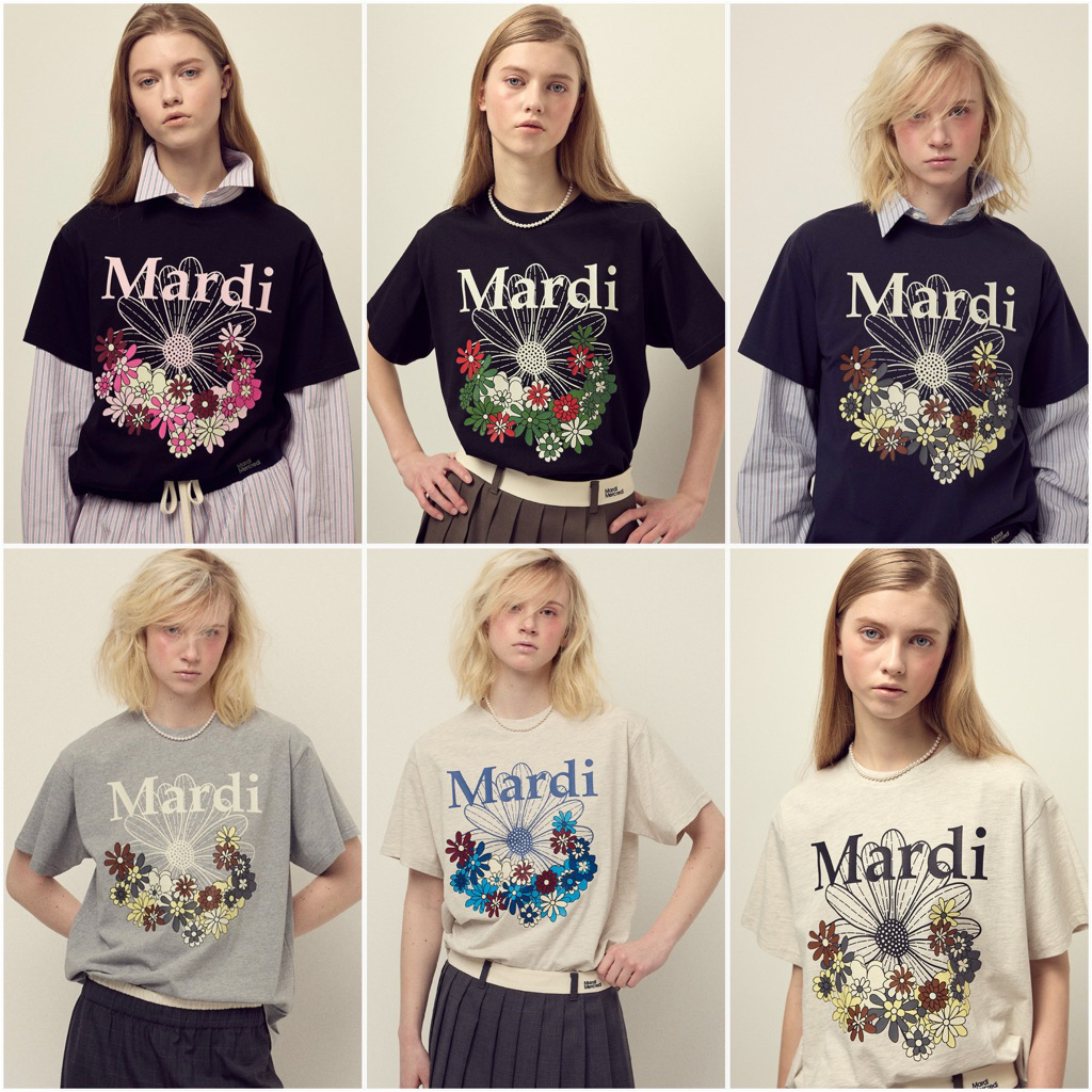 พร้อมส่ง TSHIRT FLOWERMARDI JARDIN