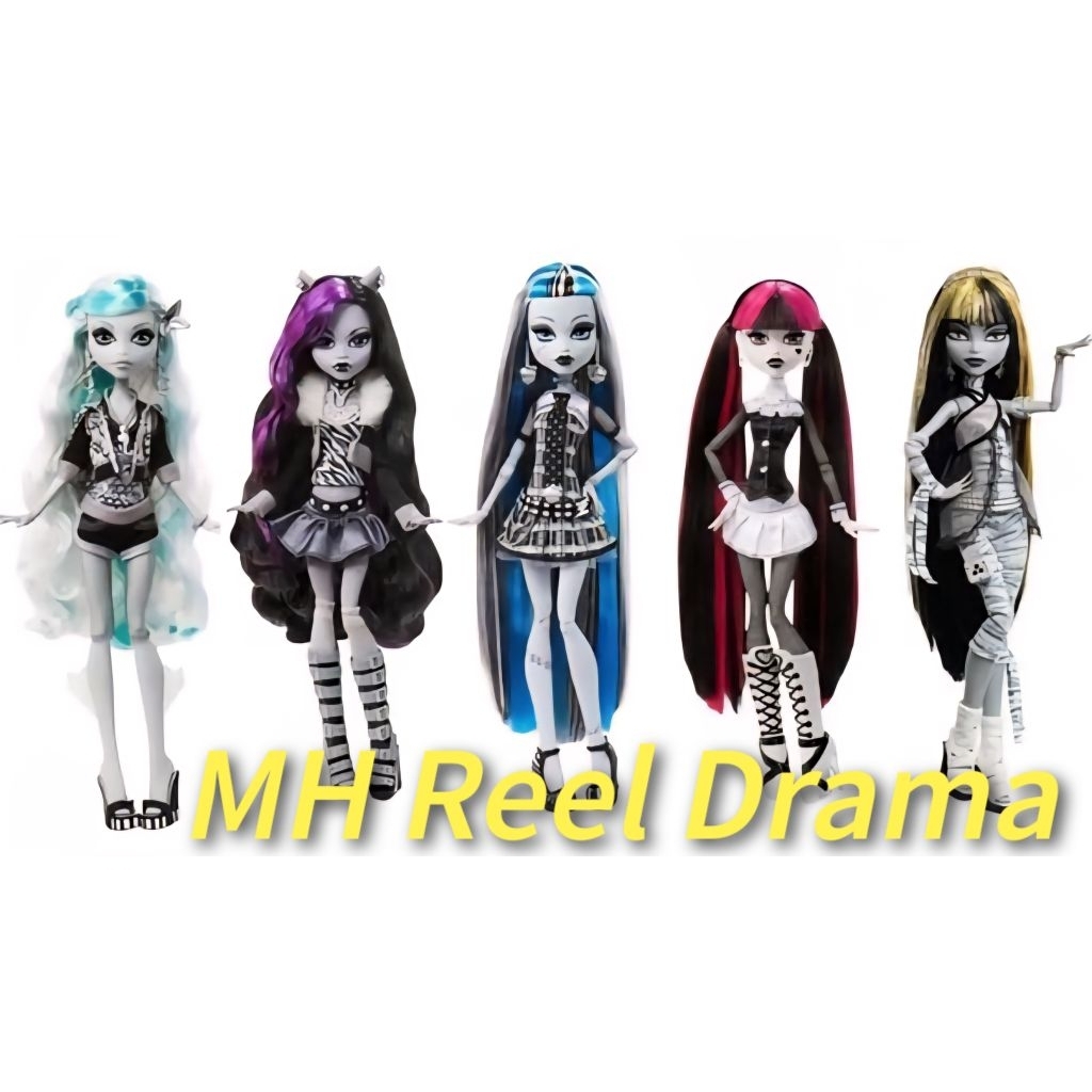 Monster High Doll in Black and White, Reel Drama Collector, Doll-Size มีรายละเอียดวันพร้อมส่งสินค้าค