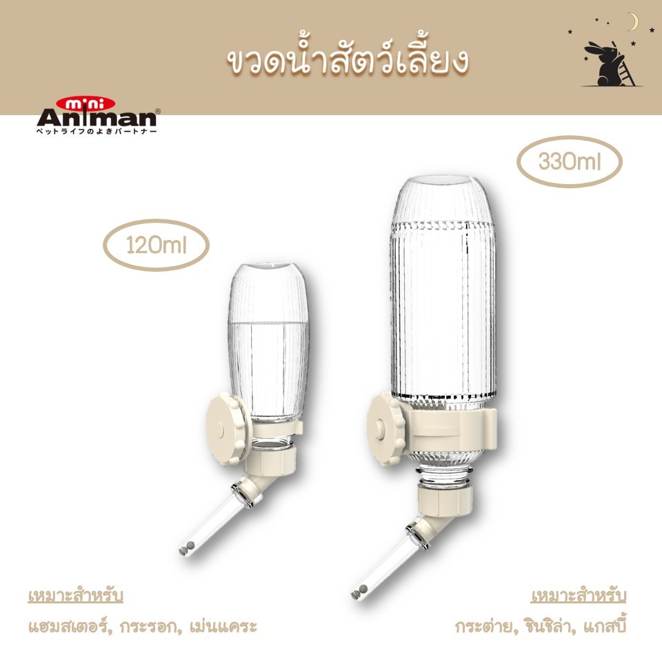 ขวดน้ำสำหรับสัตว์เล็ก แบรนด์ Mini Animan