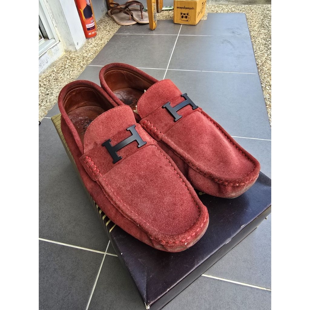 รองเท้าหนังแบบสวมแบรนด์Heavy