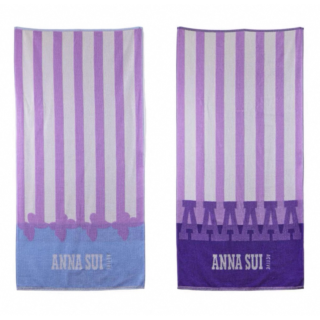 พร้อมส่งในไทย🇹🇭 🖤💜 Anna Sui x Miniso Official Collaboration ผ้าเช็ดตัว ของแท้จากเซี่ยงไฮ้🇨🇳
