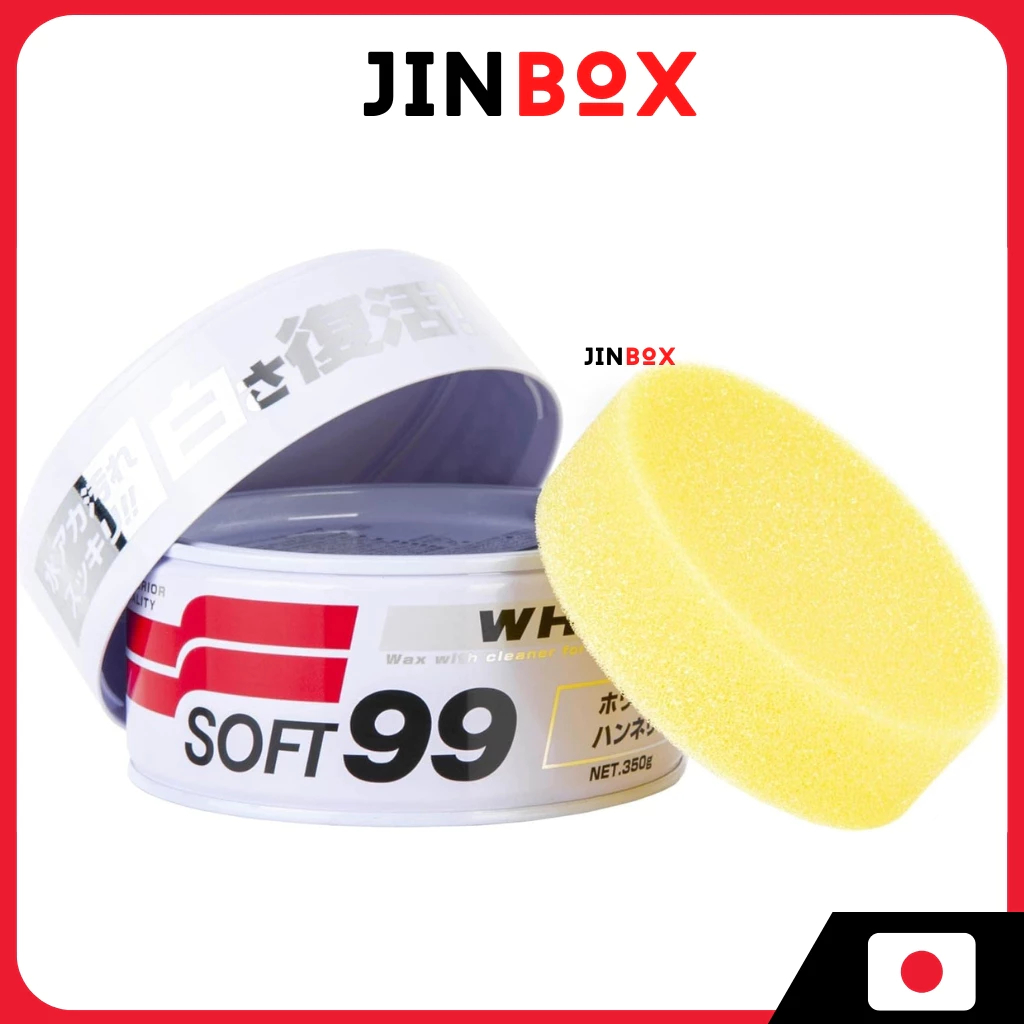 [ส่งตรงจากประเทศญี่ปุ่น] SOFT99 Wax New Soft99 White Paste Wax 350g, for Car Paint Protection and Gl