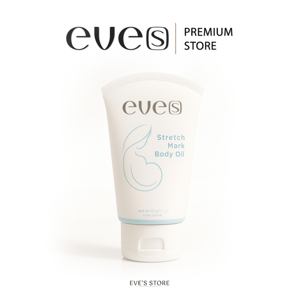 EVES อีฟส์ อีฟส์ออยล์ อีฟส์ แอนตี้ สเตรช มาร์ค บอดี้ ออยล์ 90 g. ป้องกัน ท้องแตกลาย คนท้อง ตั้งครรภ์ ลดรอยแตกลาย