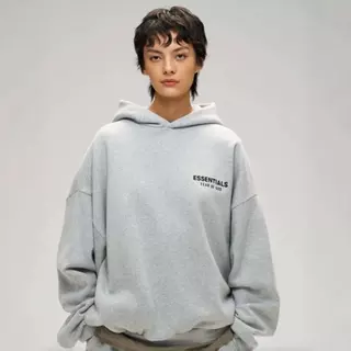 ส่วนลด 50 % Fear of God Essentials Hoodie FW24 Hoodie Holiday Core เสื้อฮู้ด Logo ยาง โอเวอร์ไซส์ เนื้อผ้าดี